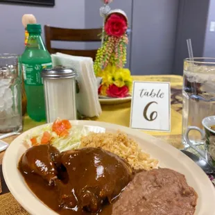 a plate of food on a table