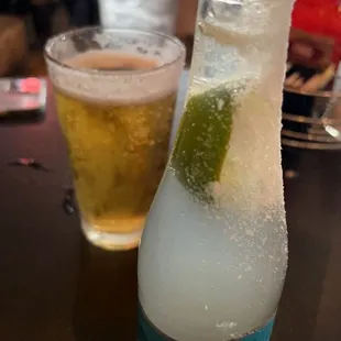 Ranch water and dos x&apos;s