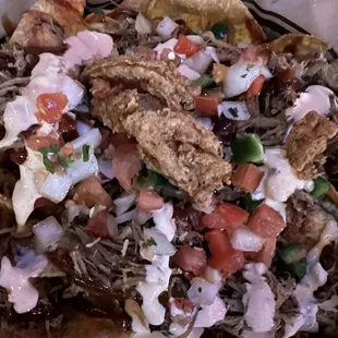 Macho Nacho with brisket