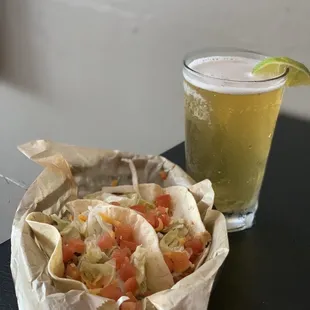 Taco Tuesday with a cold Dos Equis