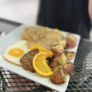 a plate of food