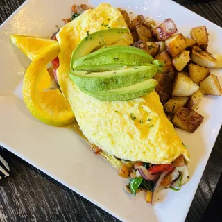 Egg White Veggie Omelette Breakfast