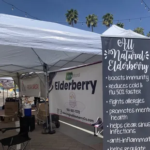 Bad Dog Salsa &amp; Elderberry stands