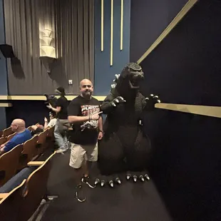 Inside the theater area