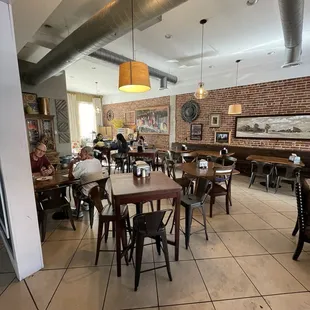 Eating area and tables