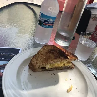 Sausage, egg and cheese sandwich