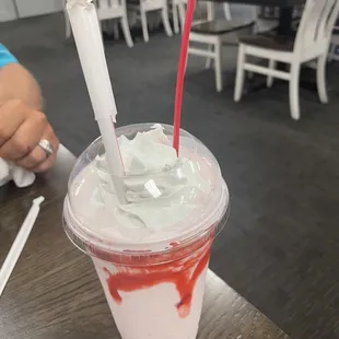 Strawberry milkshake
