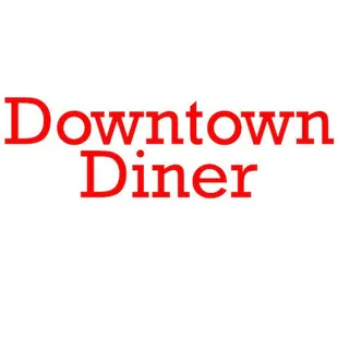 the logo for downtown diner