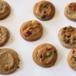 Our mini cookies after being baked!