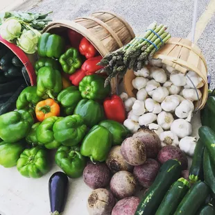 a variety of vegetables