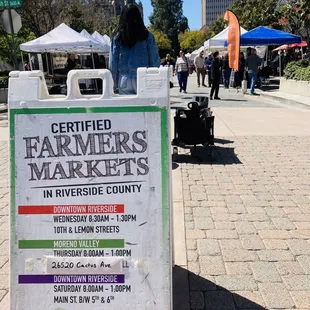Downtown farmers market