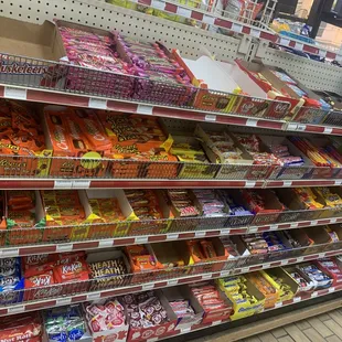 a variety of snacks on display