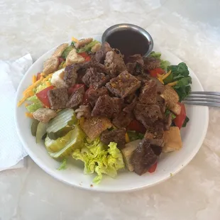 Steak salad special. Yummmm.