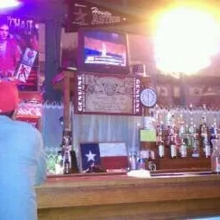 a man sitting at the bar