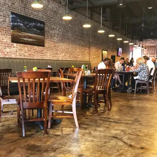 Interior view from the front booth.