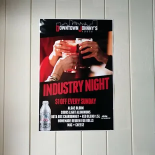 a poster on the wall