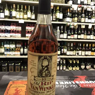 a bottle of old style whiskey