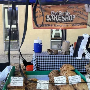 Empanadas!! One of several sellers.