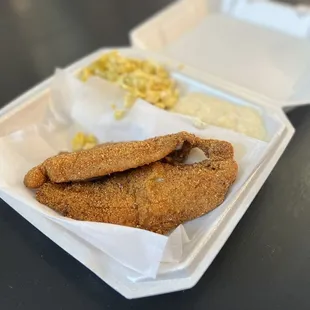 3. Fish and grits