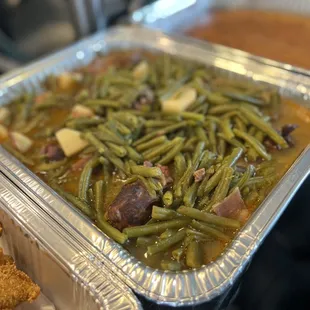 Green beans with potato&apos;s and turkey necks