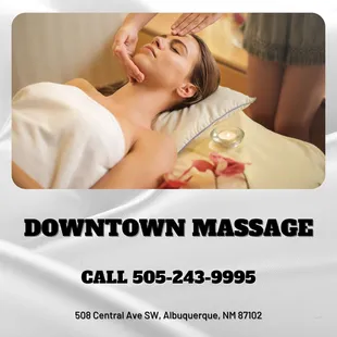 Downtown Massage Call us at 505-243-9995