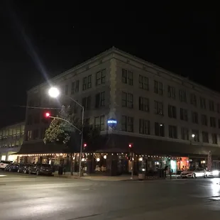 Downtown at night