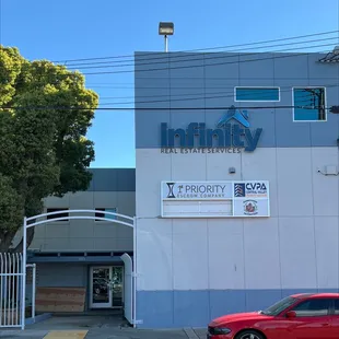 Outside of entrance.