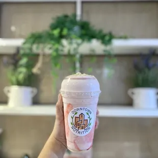 Strawberry Banana Cheesecake smoothie