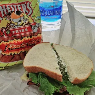 The sandwich combo: (1) customized sandwich (2) your choice of chips (3) a drink.