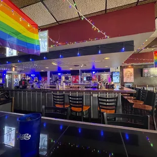 the inside of a restaurant