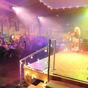 One of our drag events in the Backyard