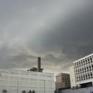 Crazy storm in summer