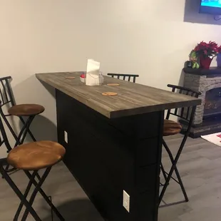 One of the sitting areas