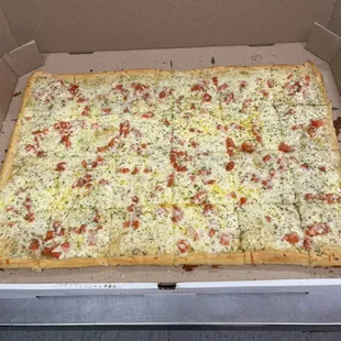 Tray White Pizza