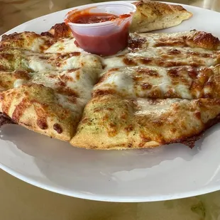 Pesto cheese sticks- tasted like regular sticks, but still good!