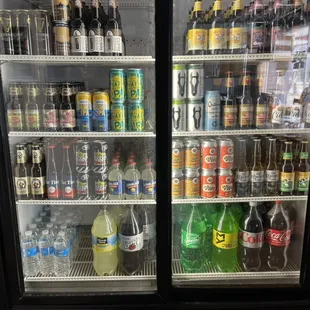 Beer and soda selection