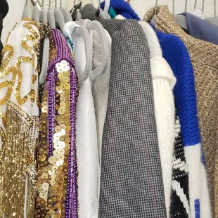 Sequin, sweaters, coats and more