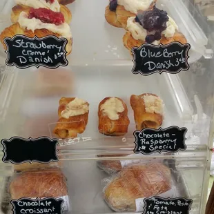 a display of pastries