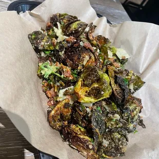 Amazing Brussels sprouts! Just missing a little lemon! 8/10