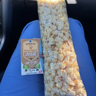 Kettle Corn &amp; Root Beer Milk w/ donuts