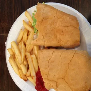 Shrimp poboy