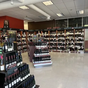 a wine store with a wide selection of wines