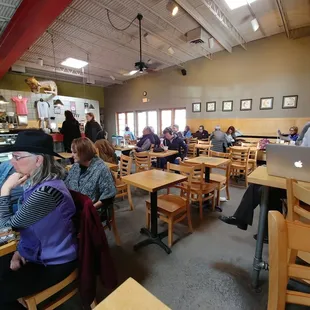 A nice space for getting work done. Not many outlets though.