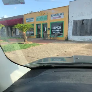 Front of store