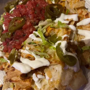 Buffalo nachos