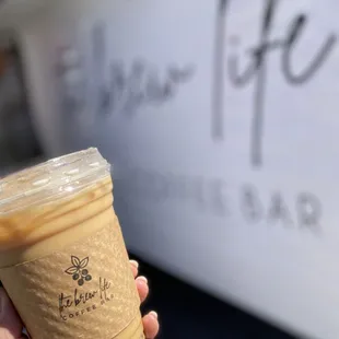 Iced sfv latte by the brew life