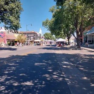 08/31/2024- Tracy Farmer&apos;s Market is viewed from Tracy Transit Center. Took the Tracer Bus to get their and back home.