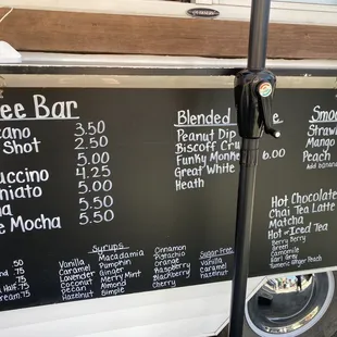 The brew life menu