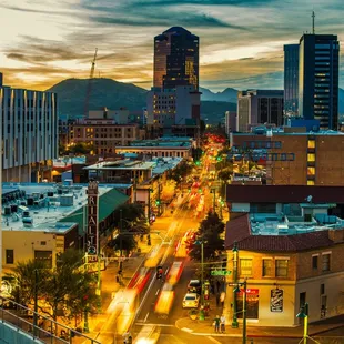 Downtown Tucson looking west down Congress Street.