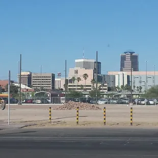 Downtown from a distance.